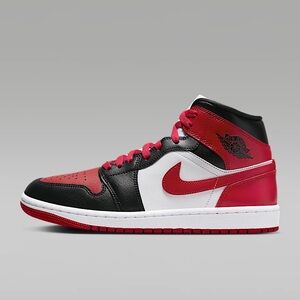 Nike Men's Black, Red, and White Sneakers